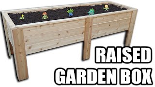 How to Build a MASSIVE Raised Garden Box  Free Plans [upl. by Swetiana]