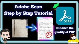 Image to PDF a simple Adobe scanner Step by Step Tutorial  How to make a pdf on your phone or ipad [upl. by Morgan]