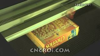 CNCROicom Laser Engraving amp Cutting Corrugated Cardboard [upl. by Nnylarat]