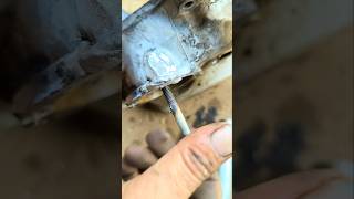 Aluminum Welding tricks ideashortsfeedyoutubeshortsexperimentshorts [upl. by Chery329]