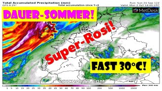 Krasse Überraschung Sommerwetter bis in den Oktober Regen fast überall verschwunden 25 bis 30 °C [upl. by Vallo]