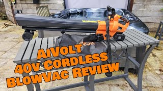 AIVOLT 40V Cordless Leaf Blower and Vacuum The Ultimate Review [upl. by Raffaello]