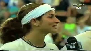 Federer and Mirka oncourt interview Hopman Cup 2002 [upl. by Elylrac]