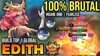 EDITH BEST BUILD 2023  BUILD TOP 1 GLOBAL EDITH GAMEPLAY  MOBILE LEGENDS✓ [upl. by Morris]