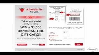 wwwtellcdntirecom Canadian Tire survey video by Surveybag [upl. by Ahsinot]