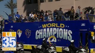 LA Rams Championship Parade amp Rally [upl. by Ylsew]