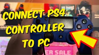 How To Connect PS4 Controller to PC 2024 [upl. by Hedvah917]