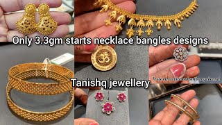 just 33gm starts 💥 Tanishq 22kt gold mix jewellery collection design with price tanishq jewellery [upl. by Chari963]