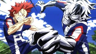 My Hero Academia 6 Kirishimas Hardening Vs Tetsutetsus Steel  Which Quirk Is Stronger [upl. by Richmound]