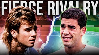 Andre Agassi Vs Pete Sampras The Rivalry Of The AGES [upl. by Ecnerolf]