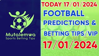 FOOTBALL PREDICTIONS TODAY 172024 AFRICA CUP OF NATIONSBETTING TIPS bettingsports betting tips [upl. by Leasa10]