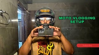 Moto vlog setup  Action pro chin mount  gt650 [upl. by Harbot]