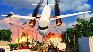 Realistic Plane Crash Landing Accidents 😱 Teardown [upl. by Sybilla]