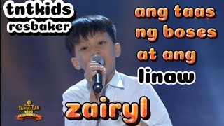 TNT KIDS RESBAKER  ZAIRYL  tawagngtanghalan showtimelive April 17 2024 [upl. by Rafaelof916]