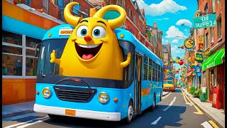 The Wheels on the Bus  Nursery Rhymes  Kids Songs  Fun and Learning [upl. by Etteniuq835]