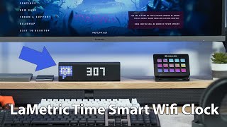 The LaMetric Time Smart Wifi Clock Terrible speaker Incredible Visuals [upl. by Acacia]