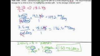 Pediatric Dosage Calculations by Weight Part 1 Is an Order Safe [upl. by Asyl]