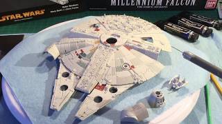 1144 BAN DAI MILLENNIUM FALCON BUILD PART 1 [upl. by Nedda]