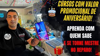 Curso Reparo Em Placas Smartphone Com Preço Promocional de Aniversário conserto placas celulares [upl. by Yrovi]