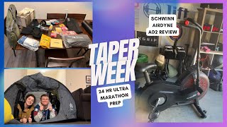 24 Hr Ultra Marathon Taper Week — Bonus Schwinn Airdyne AD2 Review [upl. by Nyledaj]