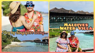 Maldives Water Villa ❤️😎  Vlog By Singapore Ebong vlog family maldives [upl. by Adar]