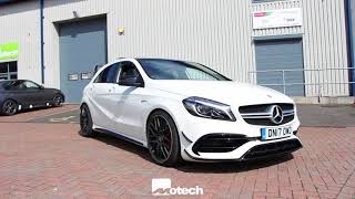 Merc A45 AMG Eibach springs with Pipercross 100mm intake [upl. by Sorce916]