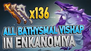 Bathysmal Vishap All Locations FAST FARMING ROUTE  Genshin Impact 24 [upl. by Ylicic]