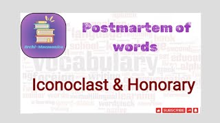 Learn words with mnemonics07 iconoclast honorary english vocabulary exam school cbse [upl. by Nilson402]