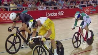 Mens Omnium  30km Points Race  London 2012 Olympics [upl. by Skinner]