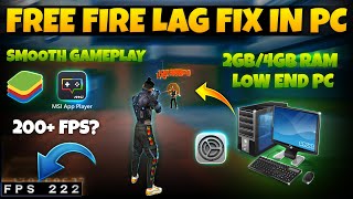 Free Fire Emulator LAG Fix for Low End PC  200 FPS [upl. by Honeywell]