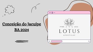 Apostila Prefeitura de Conceição do Jacuípe BA 2024 Gari [upl. by Aihsram]