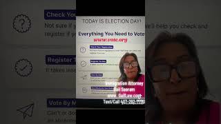 vote election election2024 uscitizen  Immigration Lawyer Gail Seeram GailLaw [upl. by Soo]