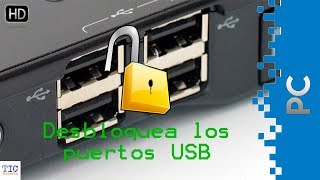 Desbloquear puertos USB en el PC [upl. by Witcher373]