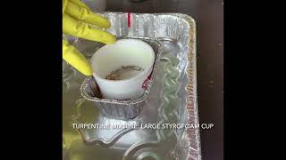 Turpentine Mixture Large Styrofoam Cup 344 [upl. by Hum]