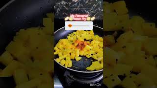 Day Today in My Life🥔Potato Fry Recipe🥘shortsfeed dayinmylife lunch youtubeshorts [upl. by Terrag680]