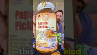 🇵🇭 FILIPINO SNACK REVIEW  eating pickled papaya [upl. by Pasol]