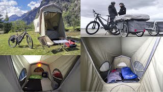 NUR 29kg LEICHTESTER WOHNWAGEN DER WELT 2023🇦🇹 GENTLE TENT B TURTLE MICROWOHNWAGEN FÜR EBIKES [upl. by Pasahow]