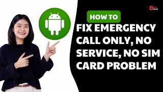 How To Fix Emergency Call Only No Service No Sim Card Problem On Android New Update [upl. by Adolph470]