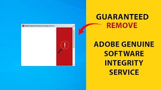 Guaranteed  How to Disable Adobe Genuine Software Integrity Service 2022 [upl. by Hamal414]