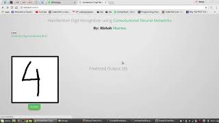 Hand Written Digit Recognition using Convolutional neural network  Keras  Flask [upl. by Anoerb]