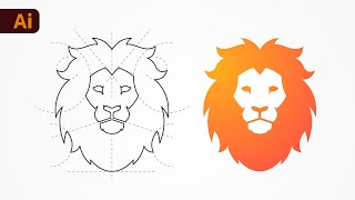 Adobe Illustrator Tutorial  How to Create a Logo from Start to Finish [upl. by Refeinnej5]