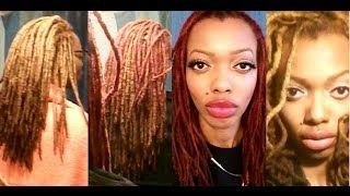 Color Rinse vs Dye  SemiPermanent Red Dye on my Blonde Locs [upl. by Connelly]