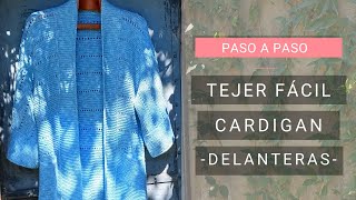 Tejer cardigan en 🏠 Casa en Confinamiento Video 3 💡Ideas Lucila [upl. by Nameerf]