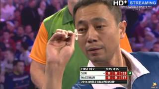 Very strange darts player  Qiang Sun [upl. by Britni883]