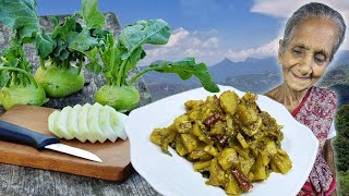 Mouth Watering 🤤 Knol Khol Curry Kohlrabi Curry Healthy amp Delicious You Must Try 💕 Grandma Menu [upl. by Boggers]