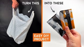 Beginners Guide to Plastic Bag Recycling  How to Make a Wallet [upl. by Iramo]