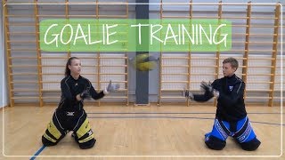 GOALIE TRAINING FLOORBALL [upl. by Salomie]