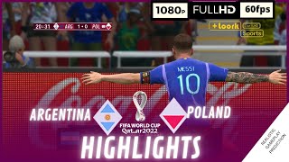 Resumen  ARGENTINA vs POLONIA • Copa Mundial Qatar 2022  Grupo C  Nov 26 [upl. by Nerhtak]