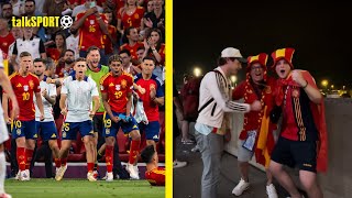 WE WANT TO PLAY ENGLAND IN THE FINAL 🔥🇪🇸 Spain Fans REACT To SemiFinal Victory Against France [upl. by Abisha]