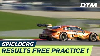 Results amp Highlights Free Practice 1  DTM Spielberg 2018 [upl. by Elnukeda689]